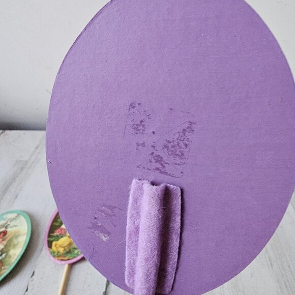 Shabby chic vintage style Easter egg sign glitter rabbit chicken girl unique set - Picture 7 of 10